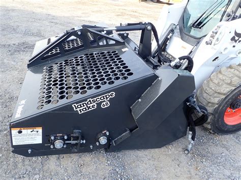 bobcat skid steer landscape rake|bobcat landscape rake sale craigslist.